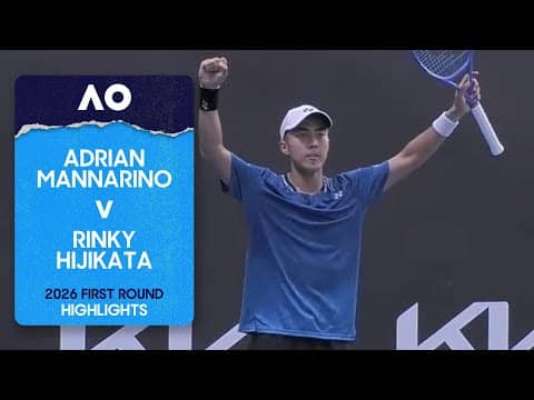 Adrian Mannarino v Rinky Hijikata Highlights | Australian Open 2026 First Round