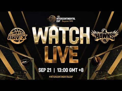 LIVE - Utsunomiya Brex v Illawarra Hawks | FIBA Intercontinental Cup Singapore 2025