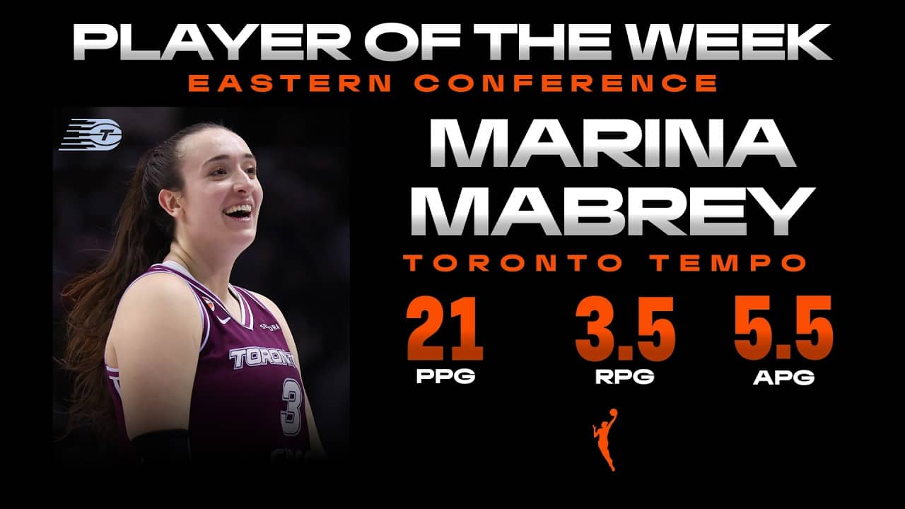 Week 3: Eastern Conference Player of the Week Marina Mabrey