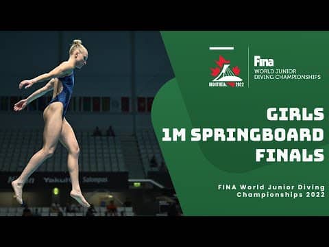 LIVE Finals: Girls 16-18 | 1m Springboard Diving | World Juniors 2022