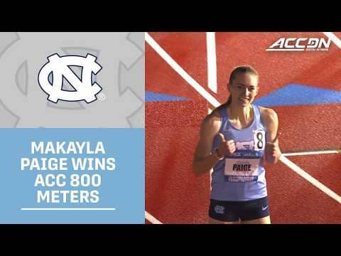 North Carolina's Makayla Paige Wins ACC 800 Meters