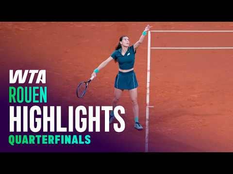 Quarterfinals in Rouen featuring Cirstea, Kostyuk, Maria and more | WTA Match Highlights