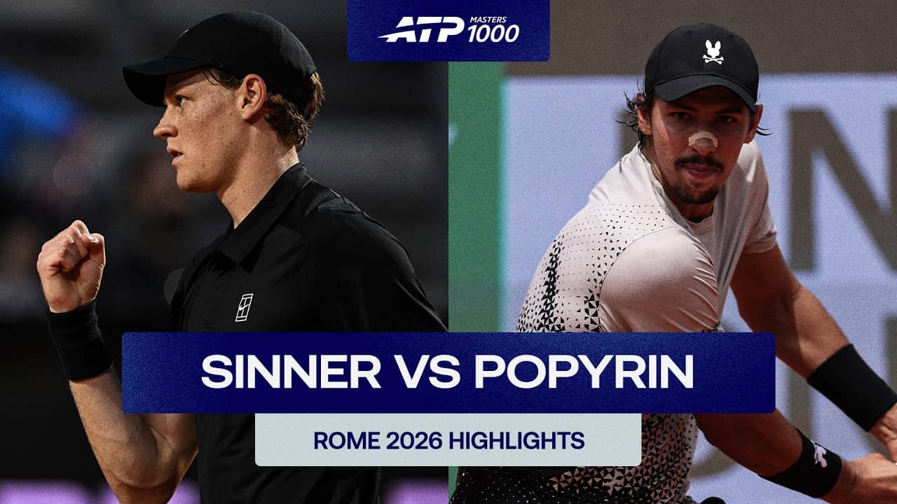 Jannik Sinner vs. Alexei Popyrin Highlights | Rome 2026 Round 3