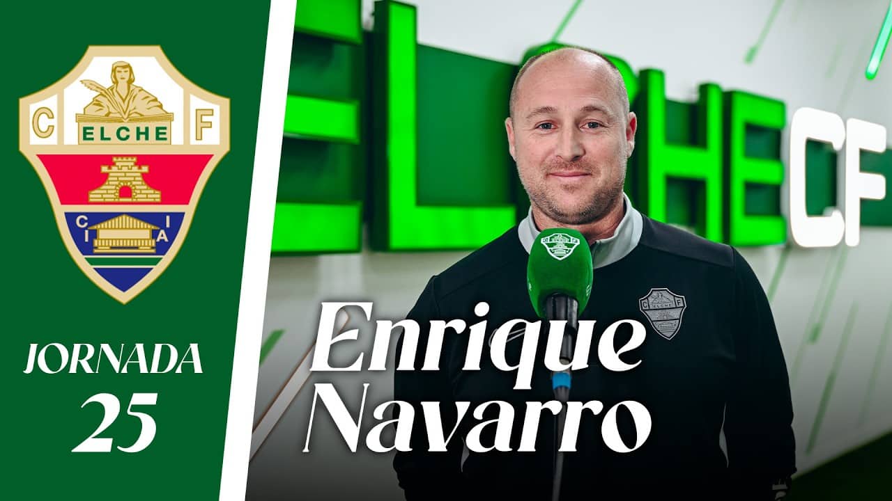 RUEDA DE PRENSA | Enrique Navarro habla sobre el Albacete Balompié - Elche CF | Jornada 25