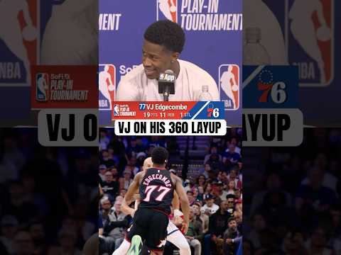 VJ said he knew he just needed to get to the rim 😅