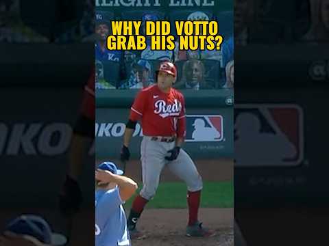 Joey Votto’s legendary eye on full display. 🤣