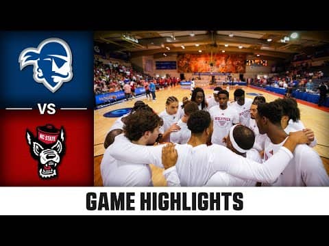 Seton Hall vs. NC State Game Highlights | 2025-26 ACC Men's Basketball Highlights
