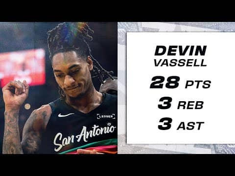 Devin Vassell's 28 Points vs. Cleveland Cavaliers