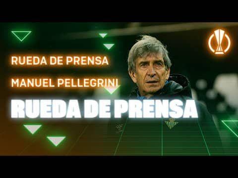 Rueda de prensa de Manuel Pellegrini tras el #PAOKRealBetis 🗣🎙 | Real BETIS Balompié