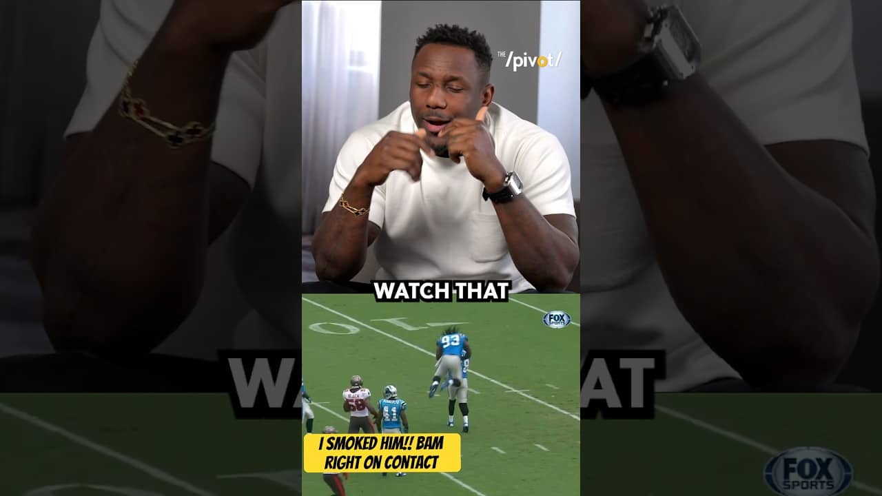All Pro Thomas Davis details his first big hit coming back from ACL and the message he was sending