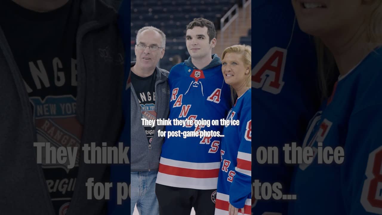 J.T. Miller surprises Jack Pelzar with a scholarship from the Garden of Dreams Foundation 💙❤️