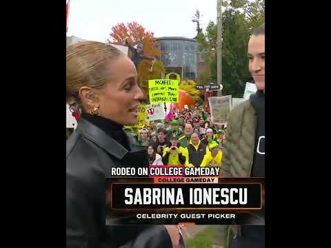 Sabrina Ionescu is back on College GameDay 🤩