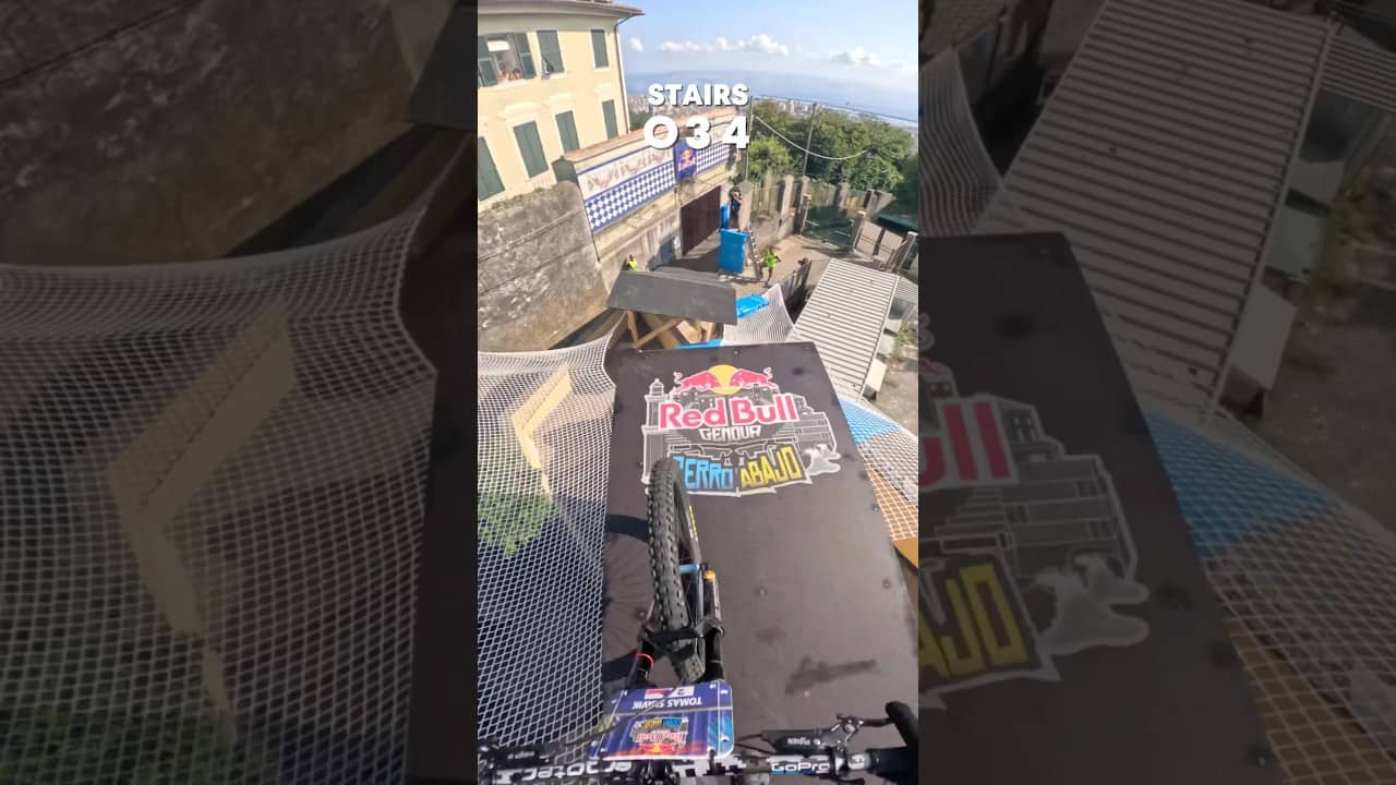 hundreds of stairs. Zero room for error. 😯