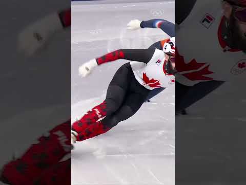 Steven Dubois!⚡️🥇 The Canadian is the fastest on ice as he claims the gold medal! #MilanoCortina2026