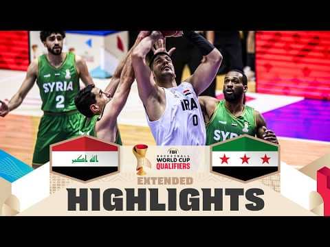 Iraq 🇮🇶 v Syria 🇸🇾 | Extended Highlights | FIBA Basketball World Cup 2027 Asian Qualifiers