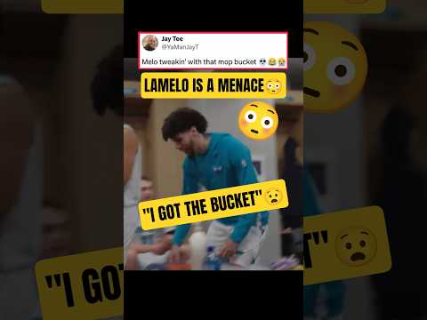 LaMelo used the WHOLE Mop BUCKET💀