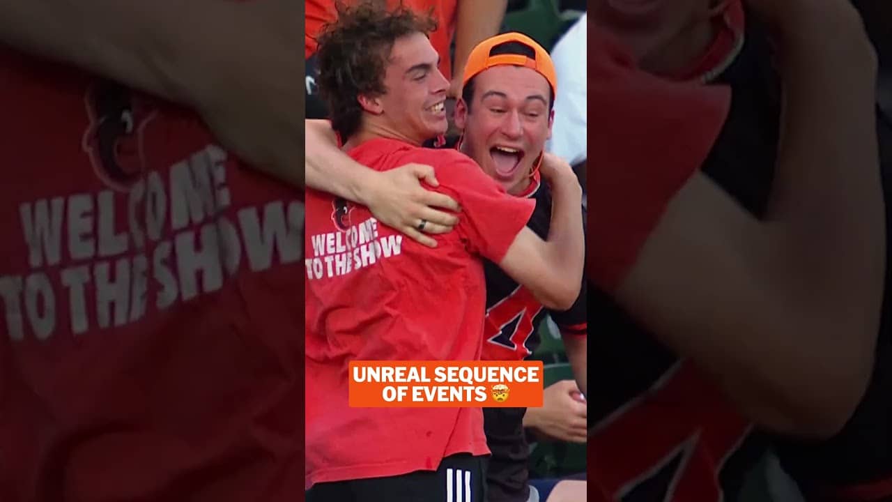 An Orioles fan caught a homer AND a ground-rule double in the span of two innings 😳