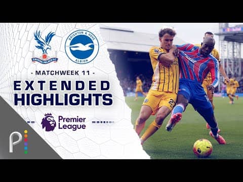 Crystal Palace v. Brighton | PREMIER LEAGUE HIGHLIGHTS | 11/9/2025 | NBC Sports