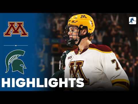 Minnesota vs Michigan State | NCAA College Hockey | Highlights - March 06, 2026