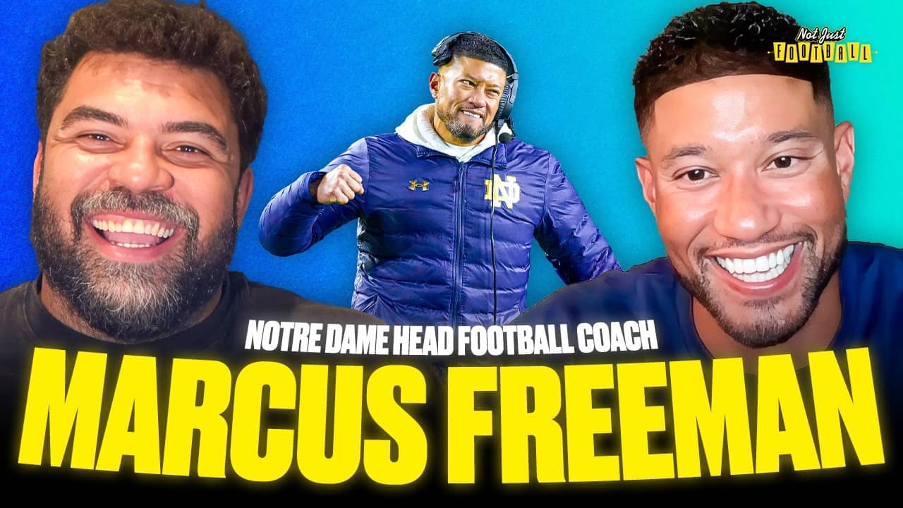 Marcus Freeman on Coaching Notre Dame, Being Teammates With Cam, And More! | Not Just Football