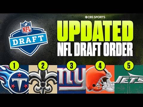 UPDATED 2026 NFL Draft Order after Week 10: Titans hold No. 1 overall pick