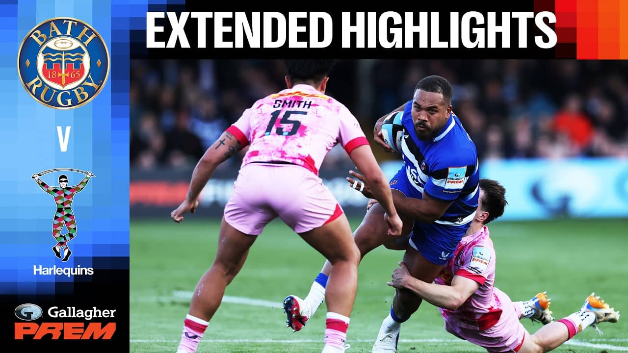 Bath Rugby v Harlequins | EXTENDED HIGHLIGHTS | Gallagher PREM 25/26 | Round 13