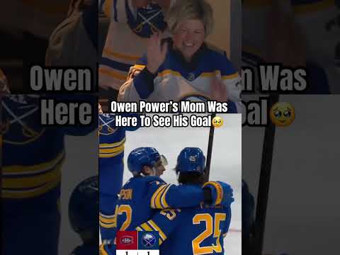 Owen Power Scored A Goal With His Mom In The Building 🥹 #nhl #feelings #goals
