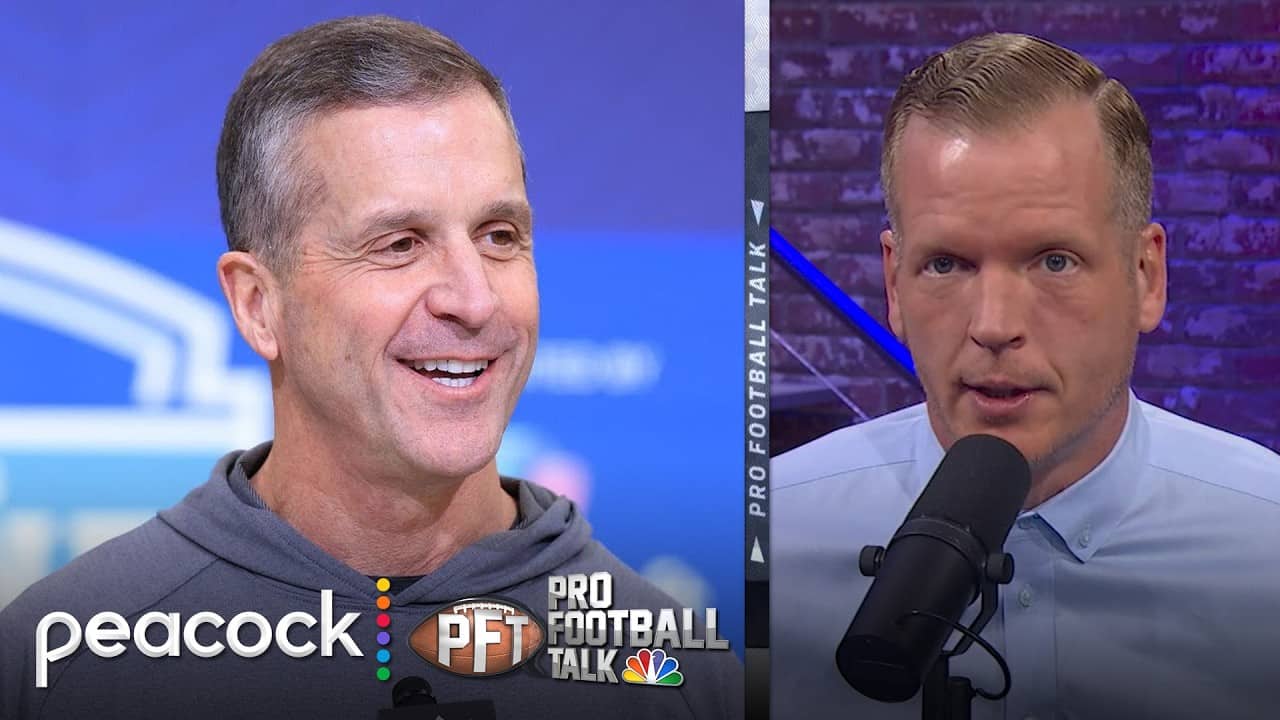 John Harbaugh addresses Malik Nabers’ comments on Arvell Reese pick | Pro Football Talk | NFL on NBC