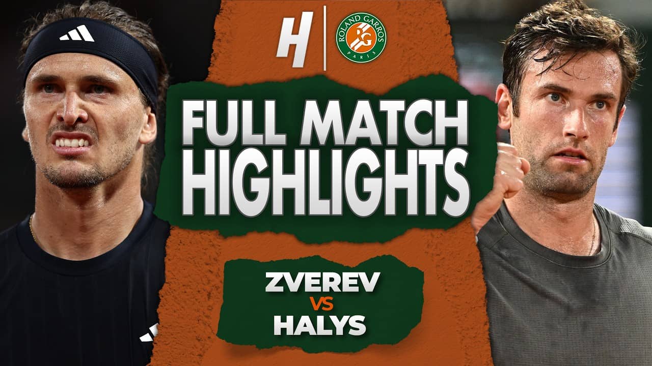 Alexander Zverev vs Quentin Halys - FULL Match Highlights | Round 3 | Roland Garros 2026