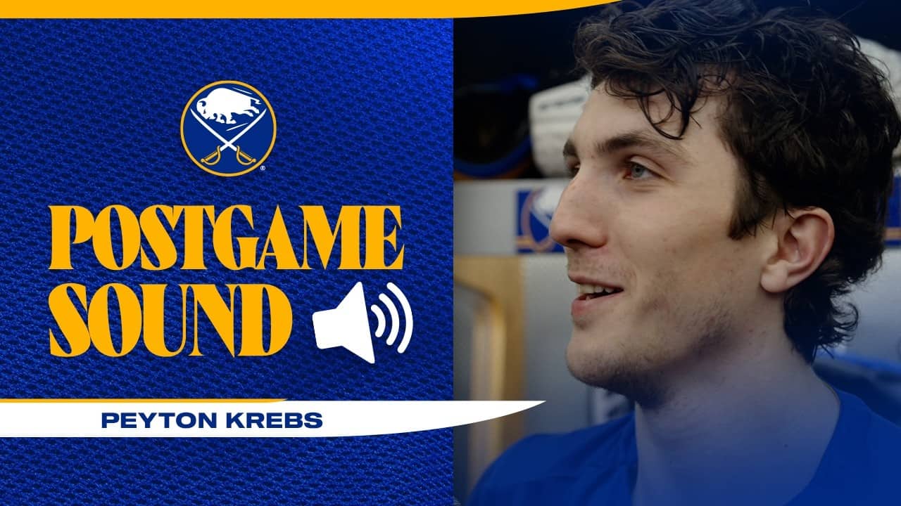 "It's Awesome. Feels Good" | Peyton Krebs After Team Reached 100 Point Season | Buffalo Sabres