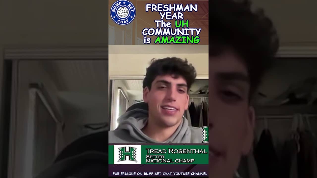 National Champion Setter Tread Rosenthal, freshman year and the UH community!