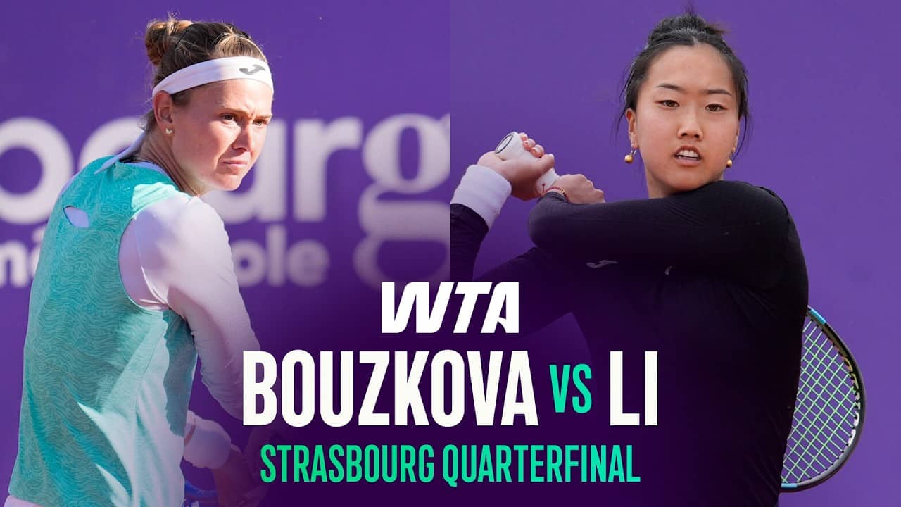 Marie Bouzkova vs. Ann Li | 2026 Strasbourg Quarterfinal | WTA Match Highlights