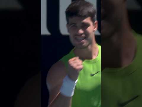 Alcaraz's BLISTERING backhand! 🔥