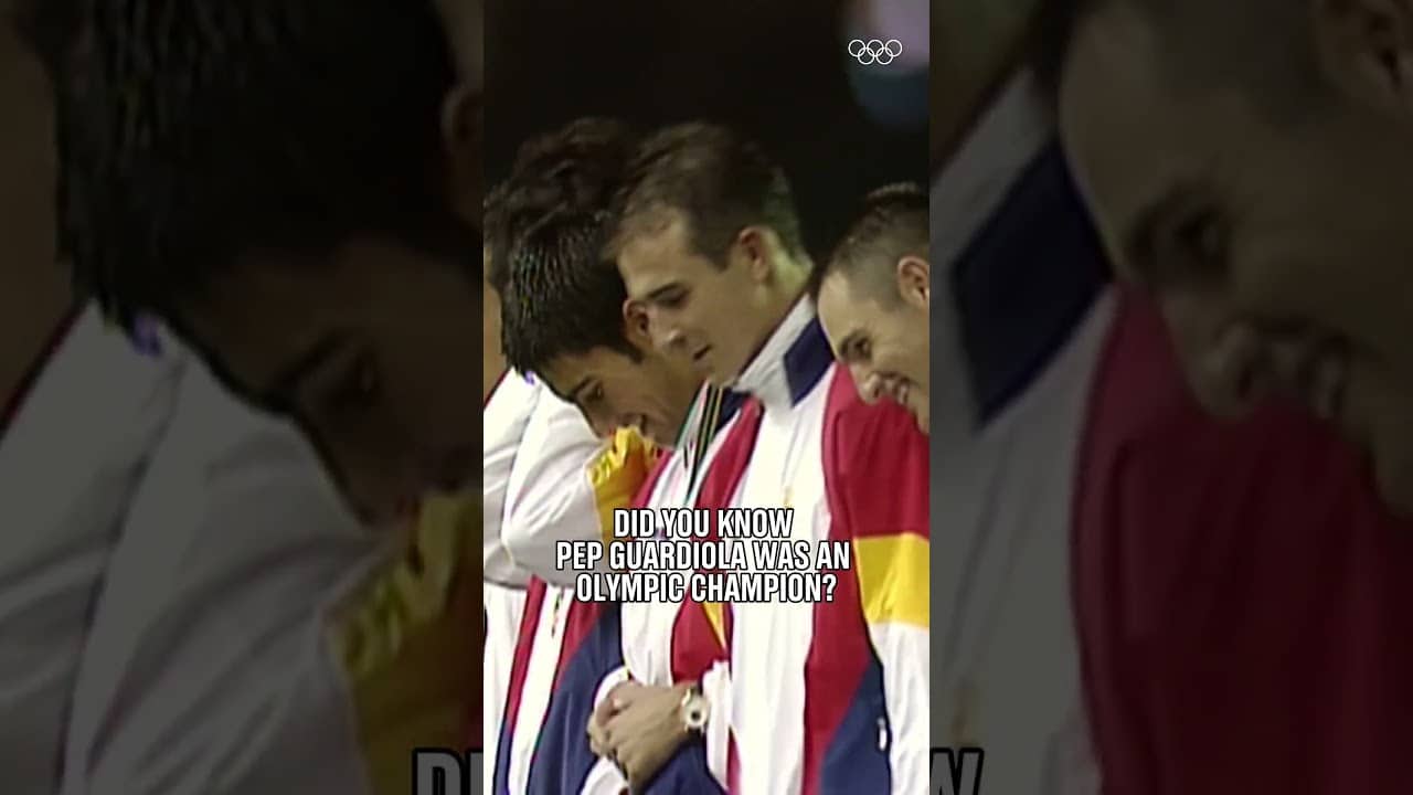 Pep Guardiola... football icon, and Olympic gold medal winner! 🥇🤩#Olympics #Football #Barcelona1992