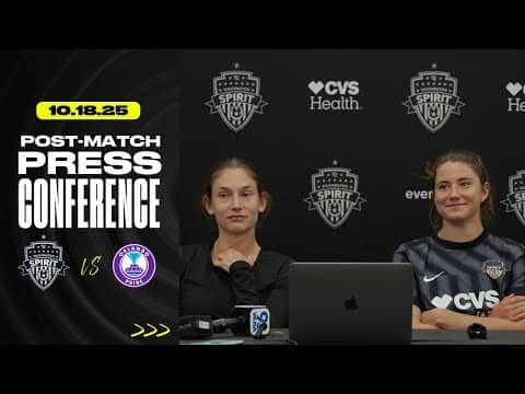 Paige Metayer and Kate Wiesner Post-Match Press Conference | Week 25 vs Orlando Pride | 10.18.25
