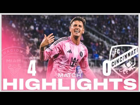 Match HIGHLIGHTS: Inter Miami CF 4-0 FC Cincinnati | Allende Brace for Win!