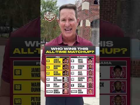 Who wins: all-time FSU vs all-time Bama? #shorts
