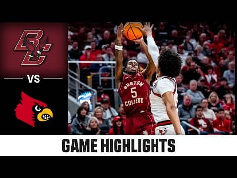 Boston College vs. Louisville Game Highlights | 2025-26 ACC Men's Basketball