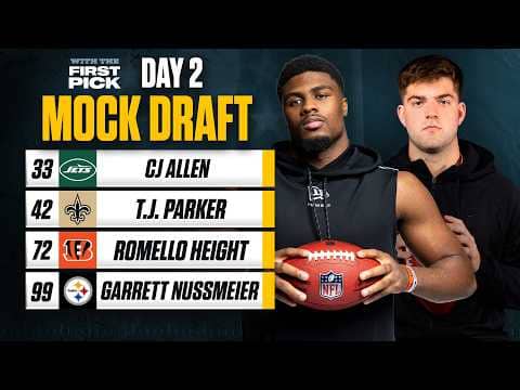 Full Day 2 NFL Mock Draft | EVERY PICK In Rounds 2 & 3!