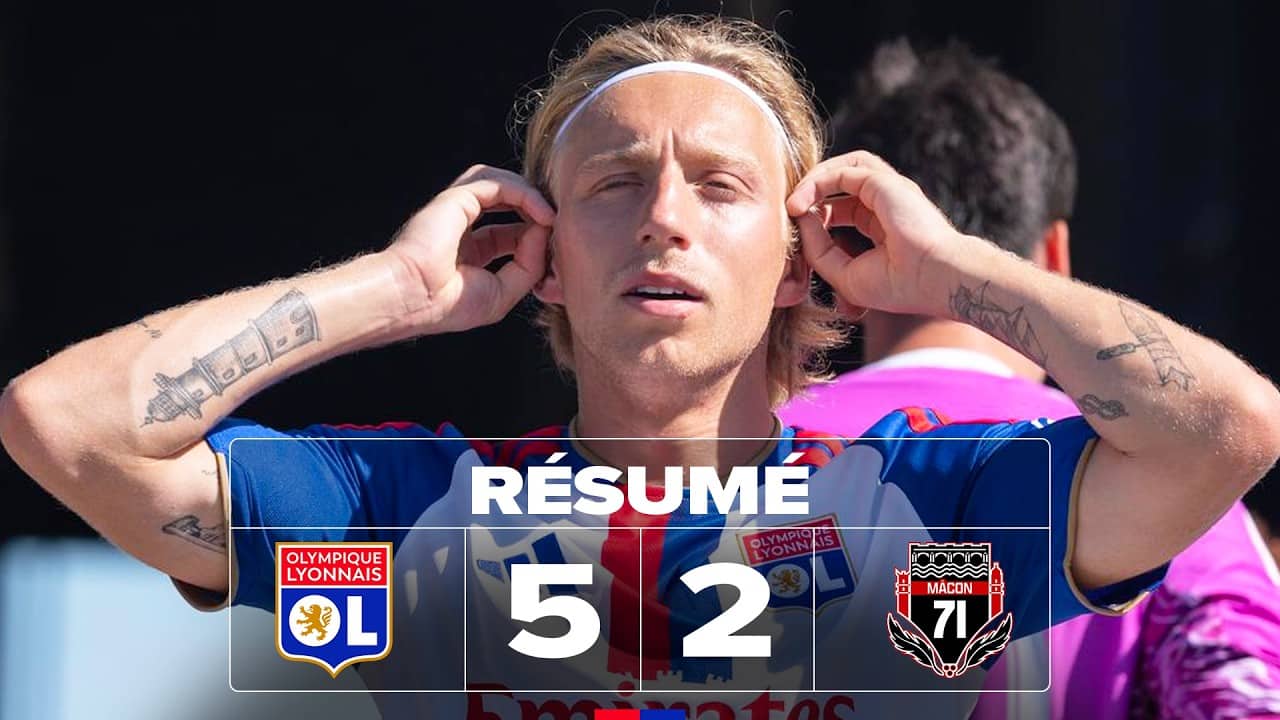 OL - Mâcon : Une belle victoire pour le premier match de la saison, un triplé pour Rémi Himbert