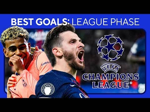 TOP 30 GOALS of the UEFA Champions League LEAGUE PHASE