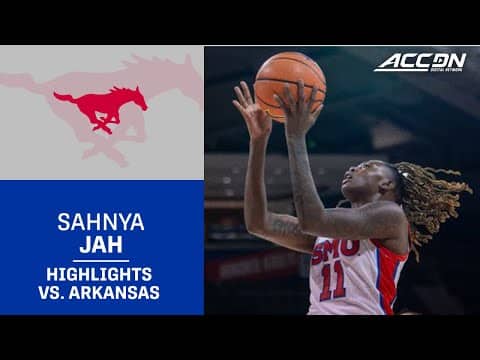 SMU's Sahnya Jah Highlights vs. Arkansas