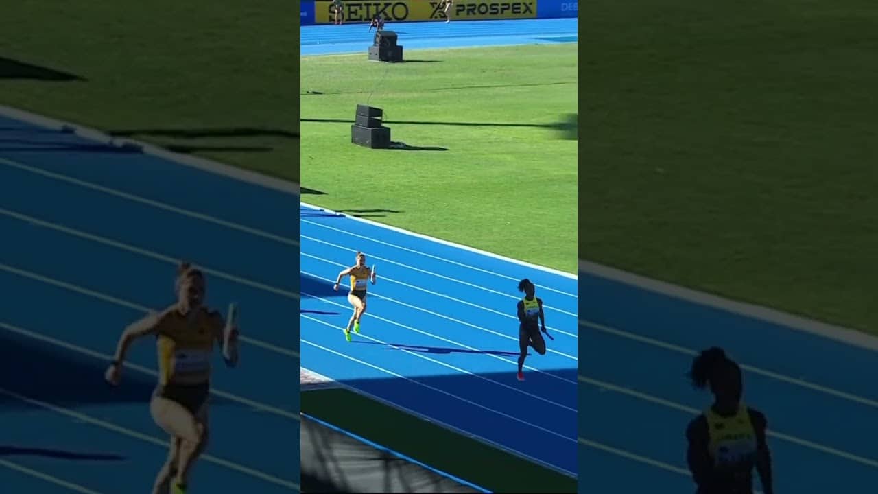 Jamaica storms to 41.96 4x100m in Gaborone #WorldRelays