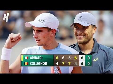 Arnaldi vs Collignon 5TH SET TIEBREAK 😱 Roland Garros 2026 🎾🔥