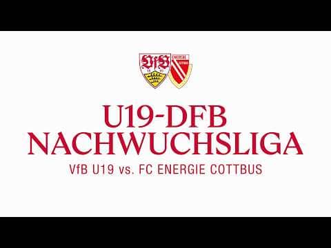 LIVE: VfB U19 - FC Energie Cottbus | DFB-Nachwuchsliga