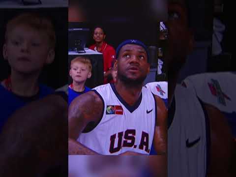 The kid behind LeBron is hilarious 😭 #AmeriCup