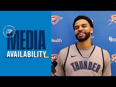Practice Media Availability with Ajay Mitchell | December 9, 2025 | OKC Thunder