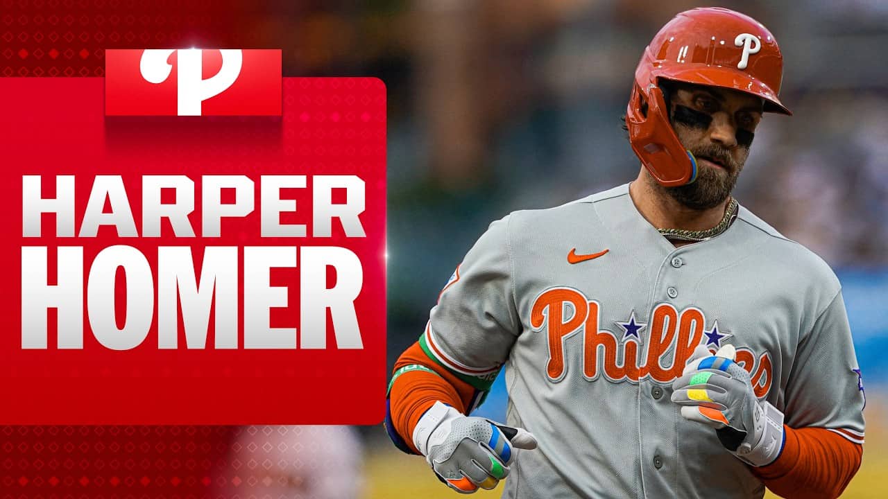 BRYCE BLAST! 💥 Bryce Harper rounds the bases in San Diego! | MLB Highlights (Phillies vs. Padres)