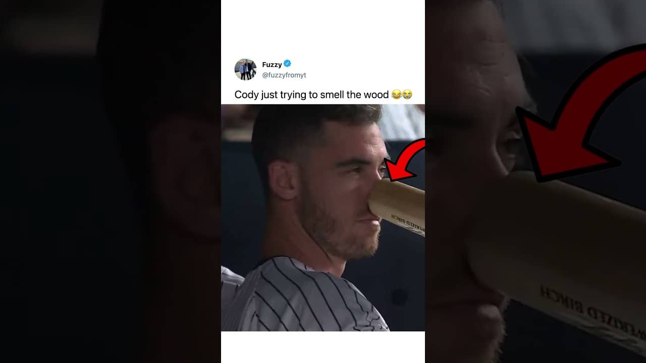 he sniffed his bat..