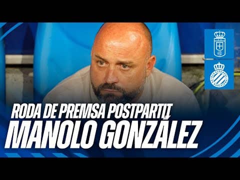 Roda de premsa postpartit de Manolo González | #RealOviedoEspanyol